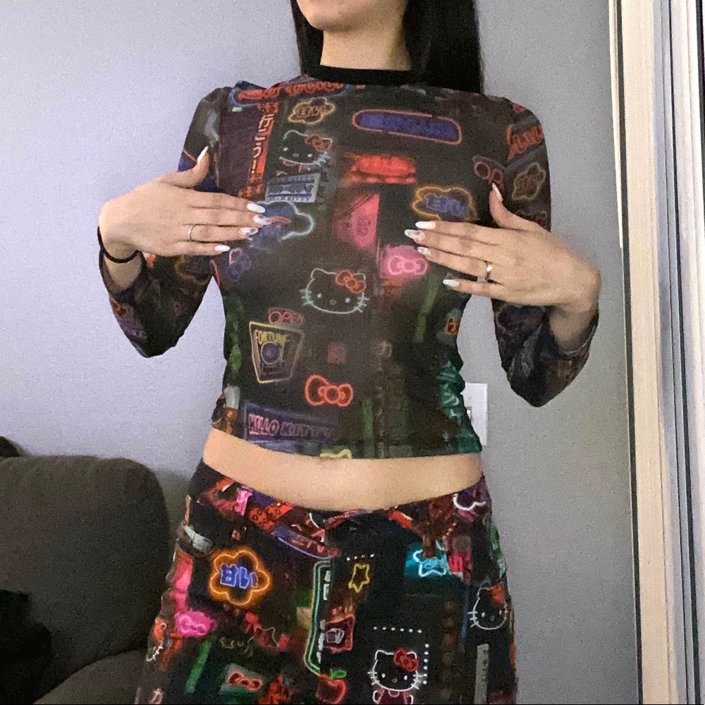 Dolls kill x Hello Kitty Pixel City Tops